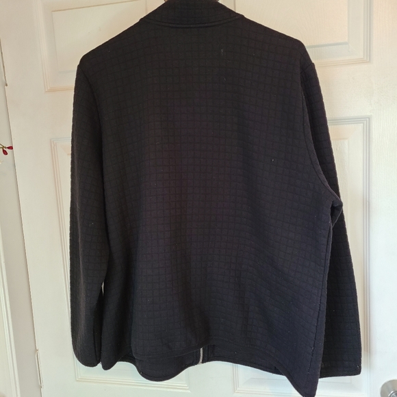 (1272) Karen Scott Sport Warm Up Jacket, Size XL, Color: Black - Picture 7 of 9